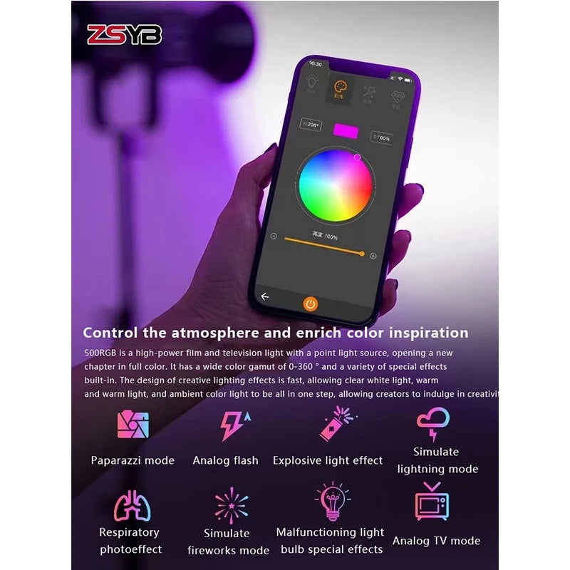 PROJECTEUR LED ZSYB Y500RGB